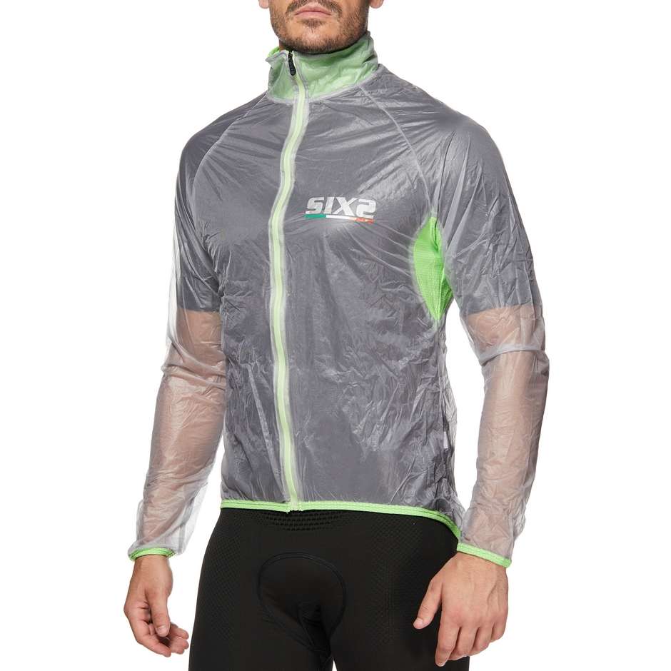 Sixs Ghost Compact Transparent Green Waterproof Cape