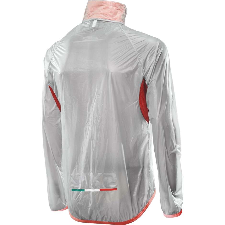 Sixs Ghost Compact Transparent Red Waterproof Cape