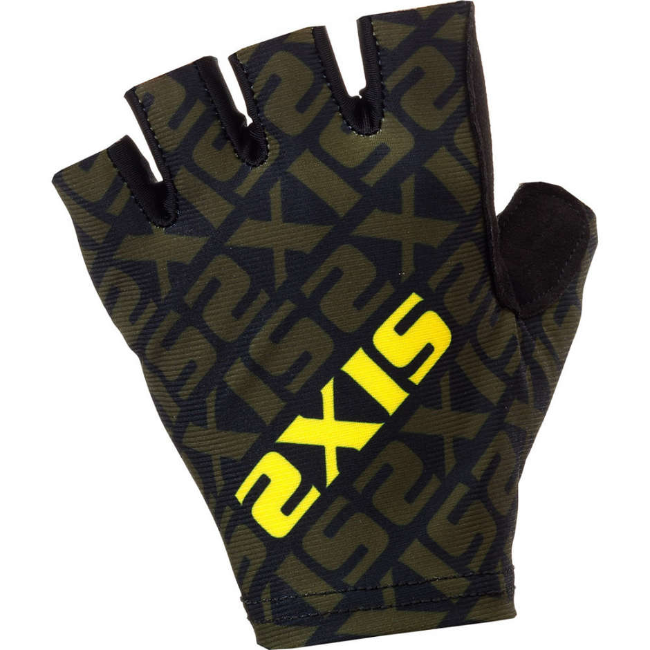 Sixs Half Fingers Summer Cycling Glove Black Yellow