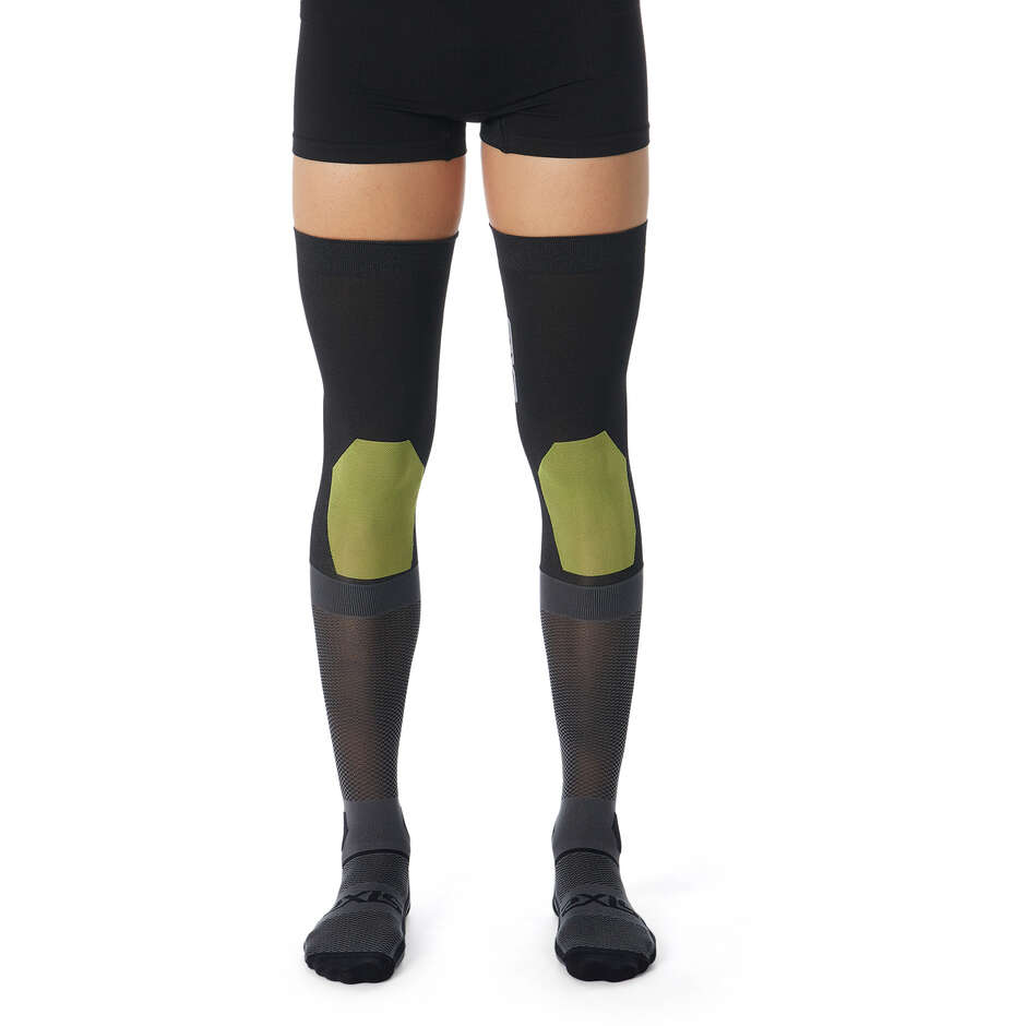 Sixs KNEE BRACE S Moto Cross Chaussettes Longues Noir Gris