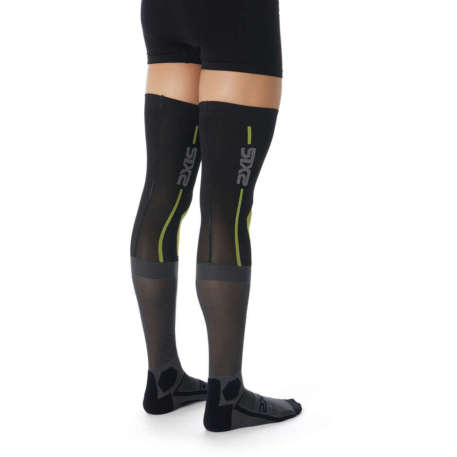 Sixs KNEE BRACE S Moto Cross Chaussettes Longues Noir Gris