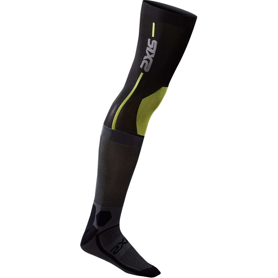 Sixs KNEE BRACE S Moto Cross Chaussettes Longues Noir Gris