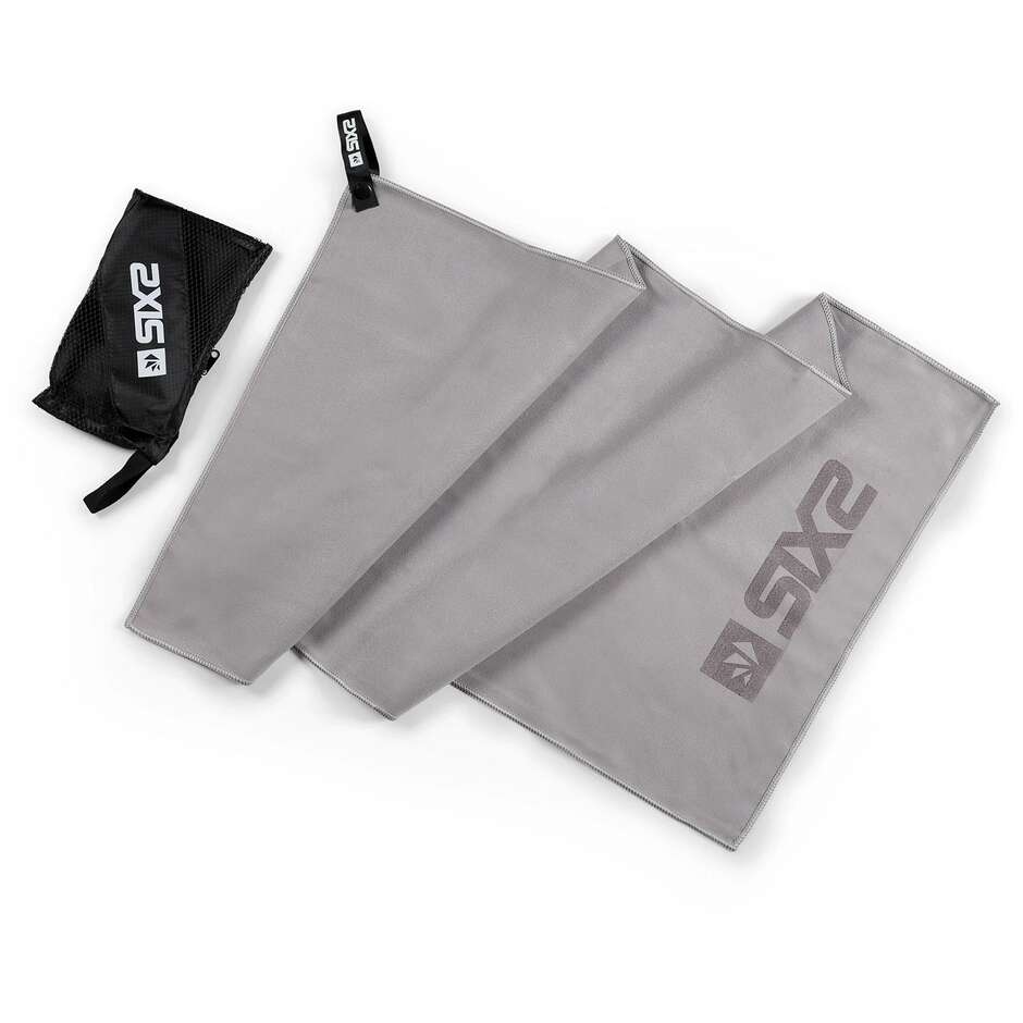 Sixs Mikrofaserhandtuch 80 x 40 cm Grau