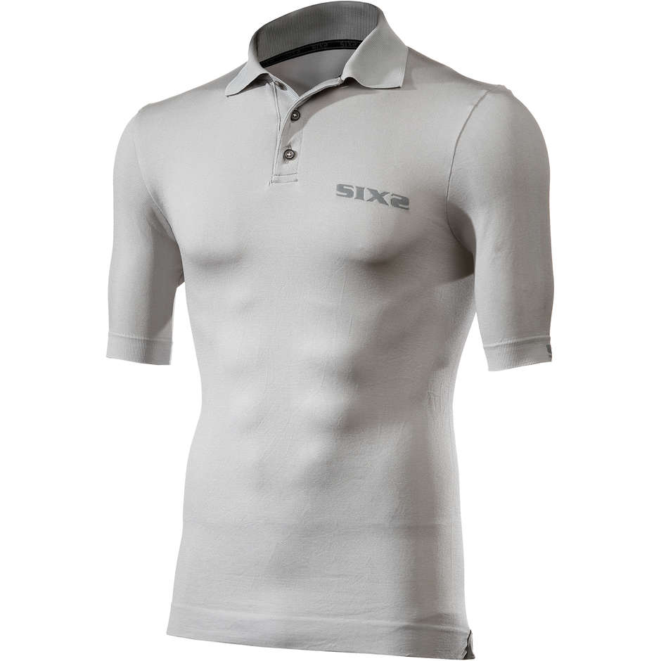 Sixs POLO Activewear Sous-vêtements manches courtes Polo Shirt Gris