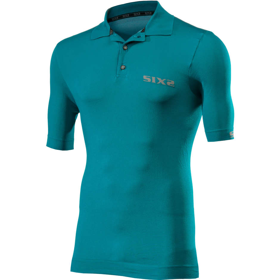 Sixs POLO Intime Polo à manches courtes Activewear Teal