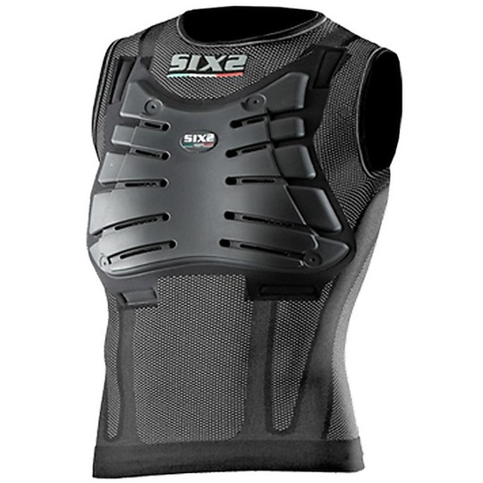 SIXS PRO SMX Kit de protection sans manches pour enfant avec protection dorsale noire D3O