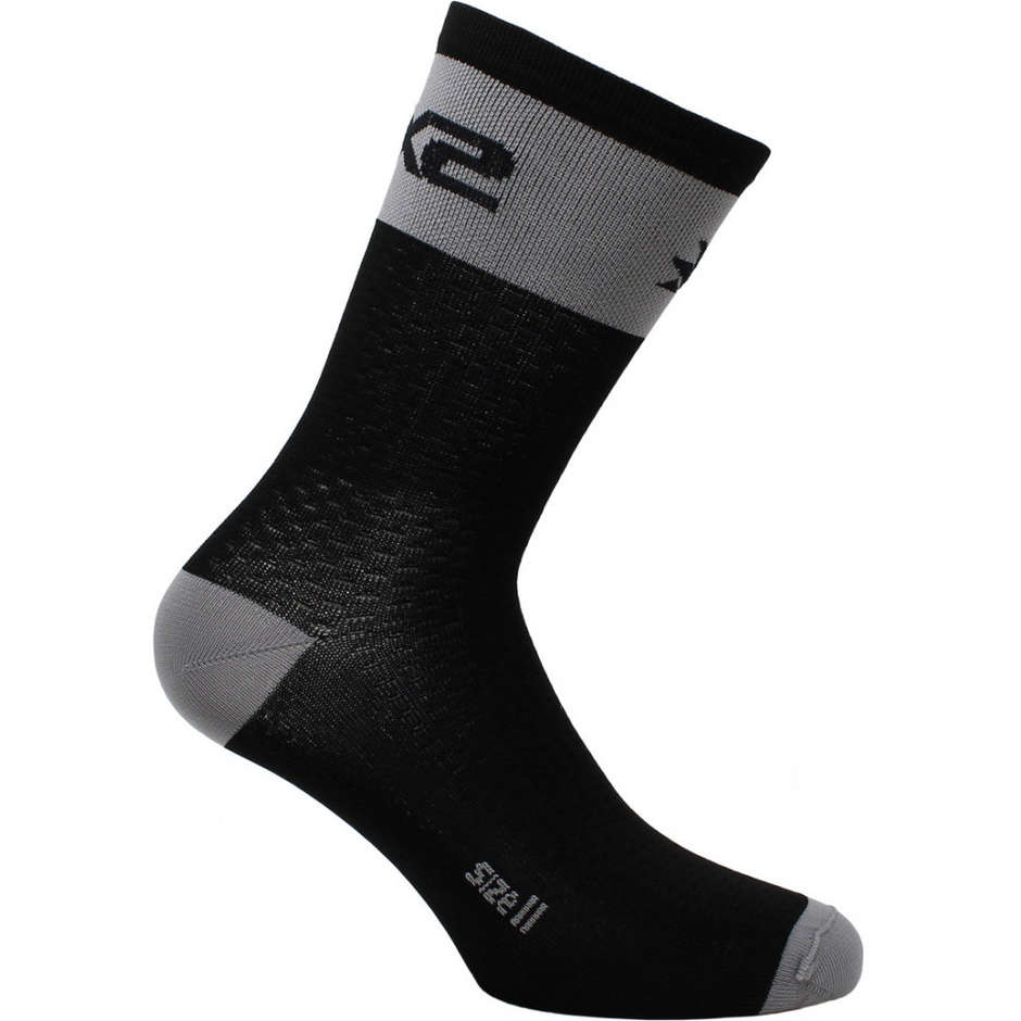 Sixs SHORT LOGO Sports Short Sock Black Gray