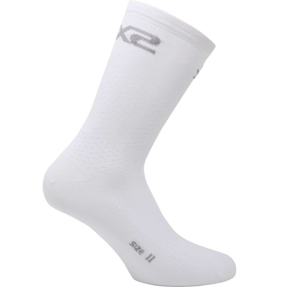 Sixs SHORT LOGO White Sports Short Sock