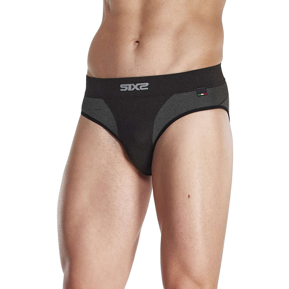 Sixs SLIP V2 Underwear Briefs Black Carbon