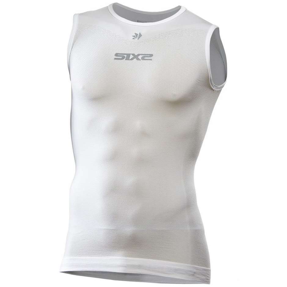 Sixs SML BT White Short Sleeved Summer Underwear Tank