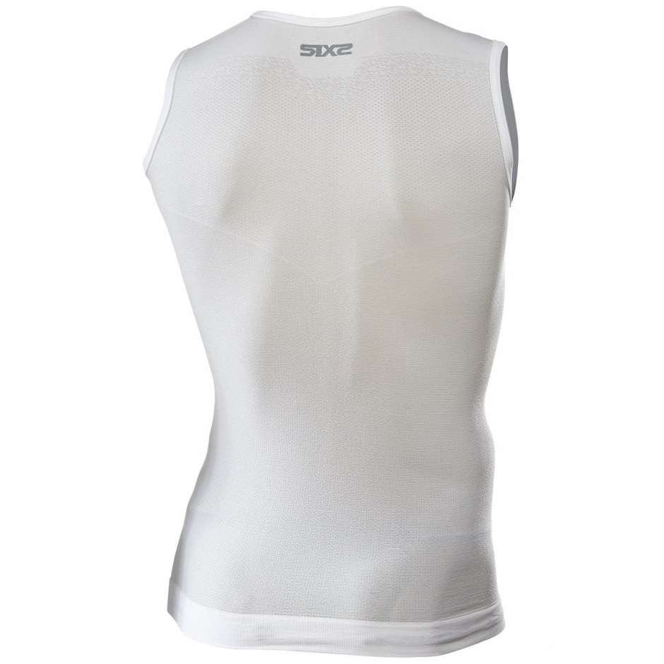Sixs SML BT White Short Sleeved Summer Underwear Tank