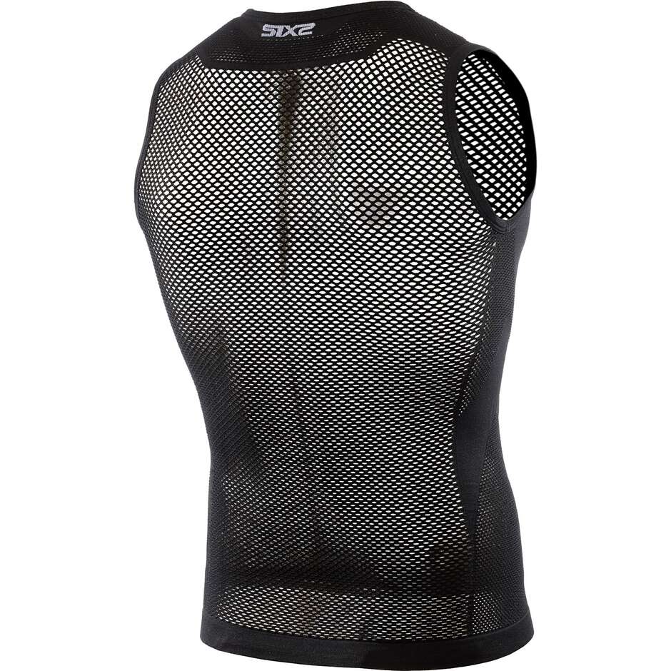 Sixs SMRX Black Unterwäsche Mesh ärmellos