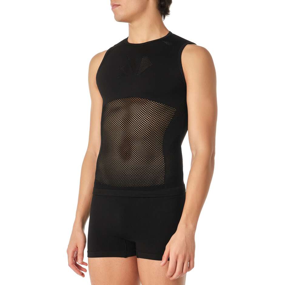 Sixs SMRX Black Unterwäsche Mesh ärmellos
