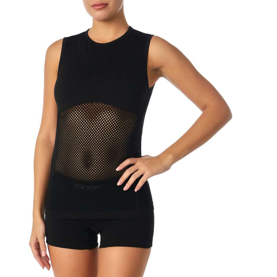 Sixs SMRX Black Unterwäsche Mesh ärmellos