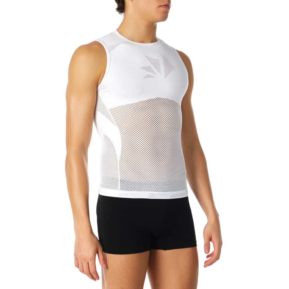 Sixs SMRX White Mesh Intimate Sleeveless