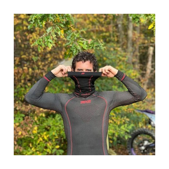 Sixs TBX Dark Red Multifunctional Scooter Motorcycle Neck Warmer