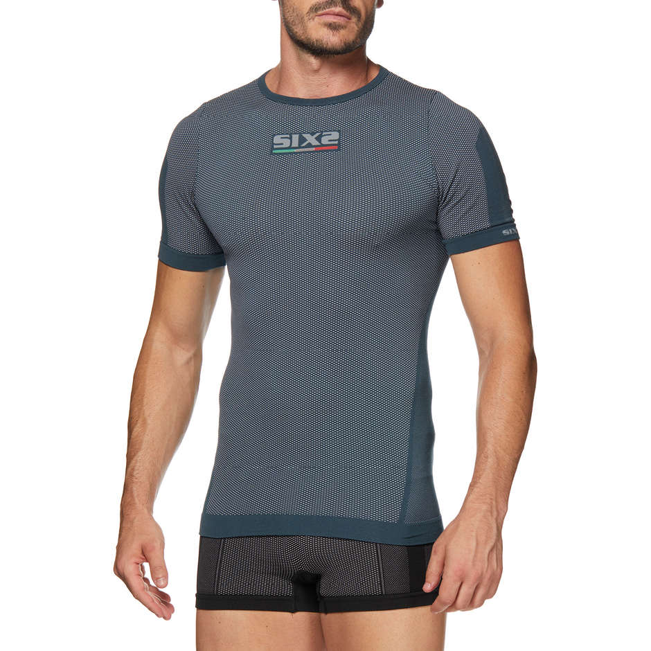 Sixs TS1L Kurzarm-Unterwäsche Rundhalsausschnitt Superlight Carbon Oil Underwear