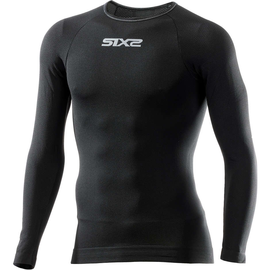 Sixs TS2 All Black Langarm-Unterwäsche-Shirt