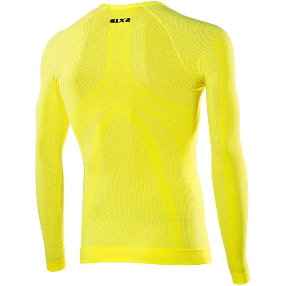 Sixs TS2 Carbnon Underwear Long Sleeve Round Neck Jersey Yellow Tour