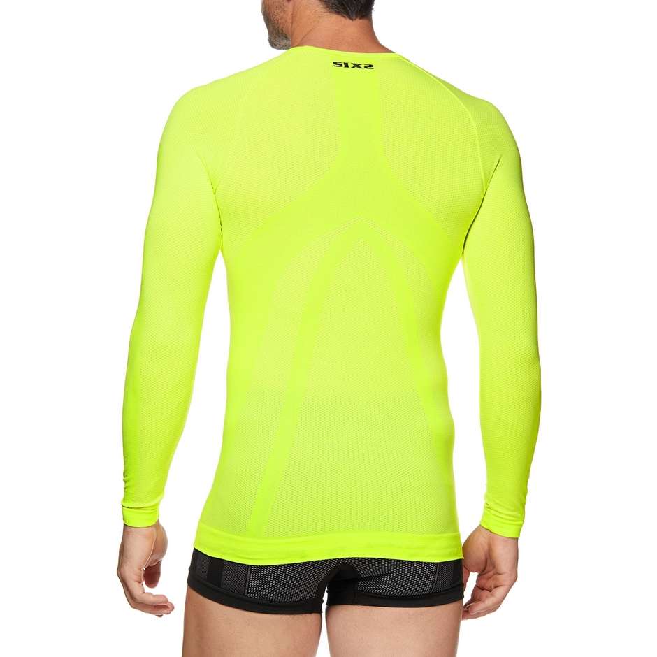 Sixs TS2 Carbnon Underwear Long Sleeve Round Neck Jersey Yellow Tour