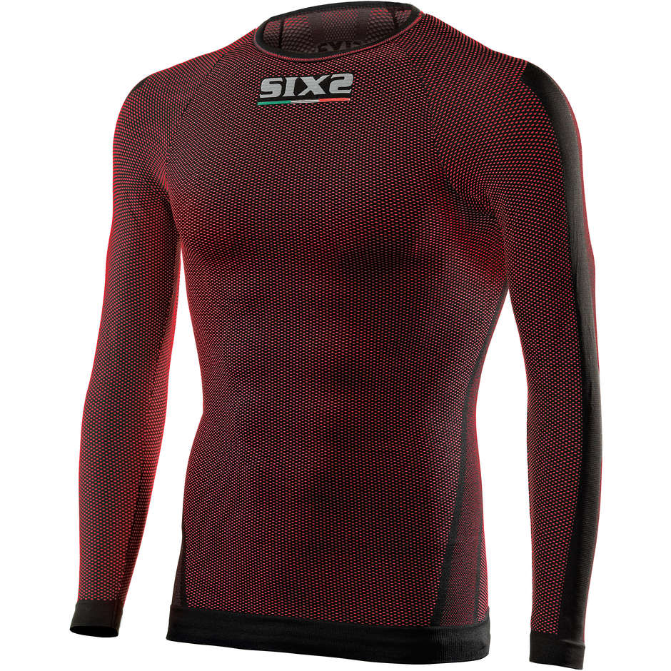Sixs TS2 Dark Red Long Sleeve Underwear Shirt