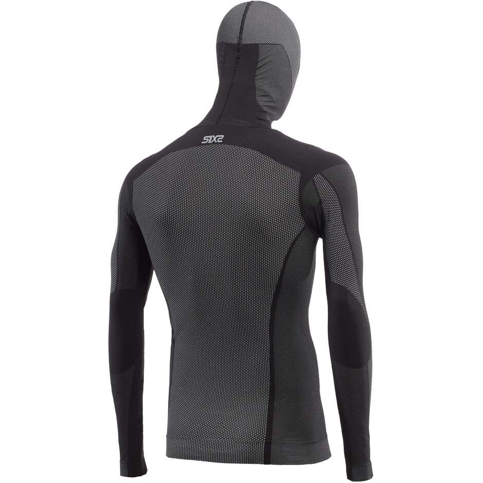 Sixs TS2 DB Black Carbon 4-Jahreszeiten-Unterwäsche mit Kapuze