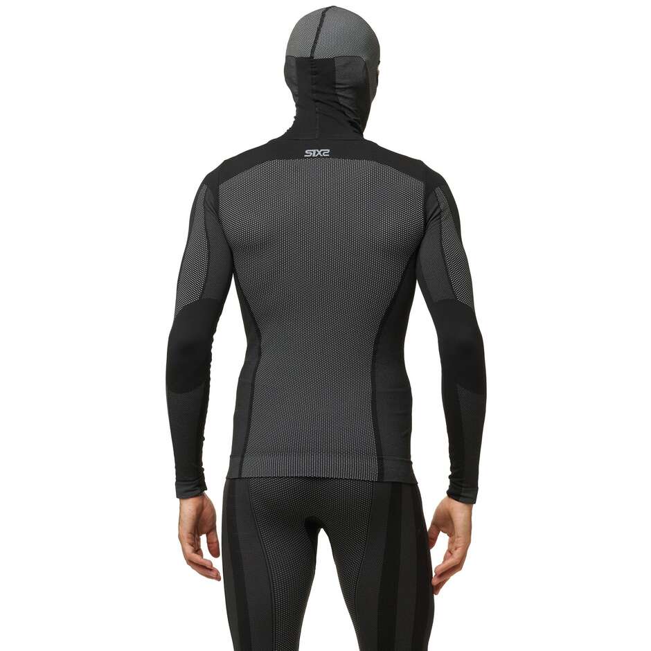 Sixs TS2 DB Black Carbon 4-Jahreszeiten-Unterwäsche mit Kapuze