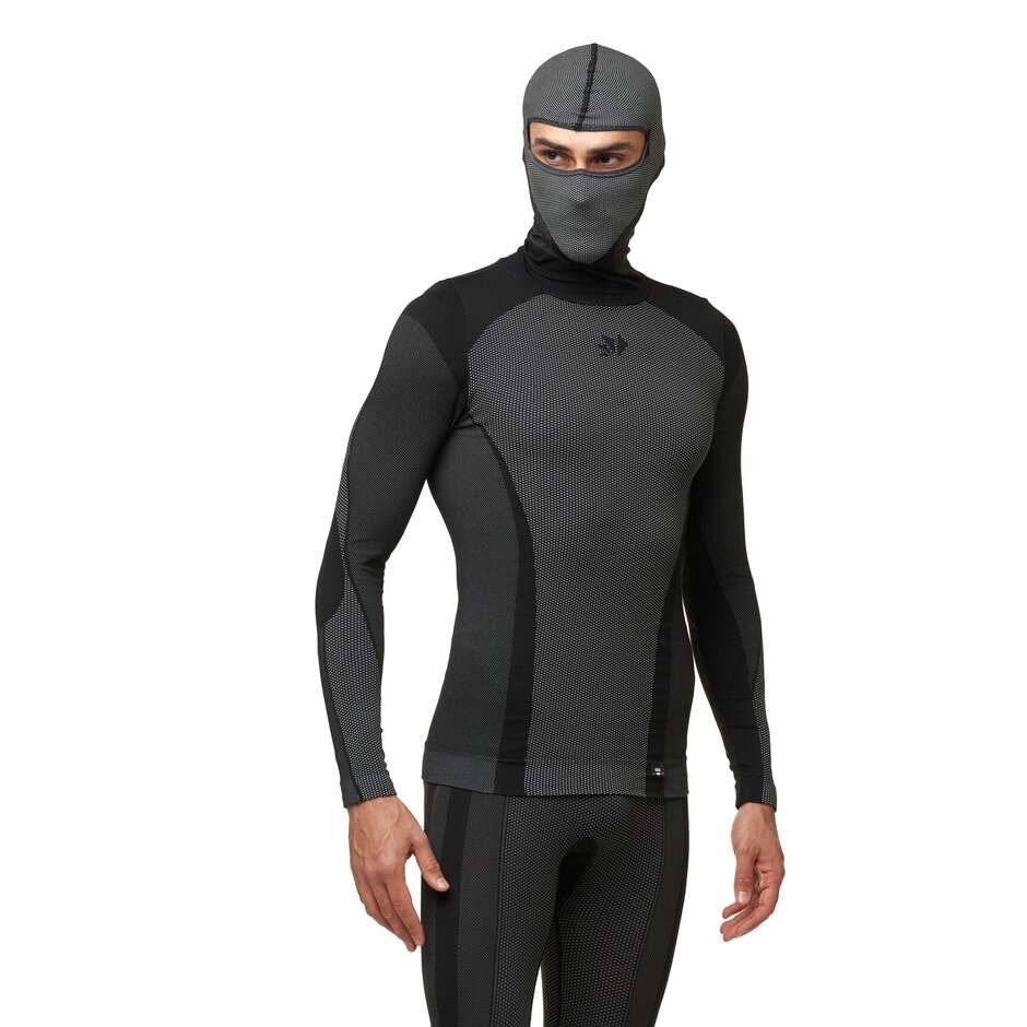 Sixs TS2 DB Black Carbon 4 Seasons Hooded Underwear