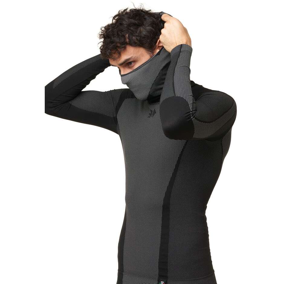 Sixs TS2 DB Black Carbon 4 Seasons Hooded Underwear