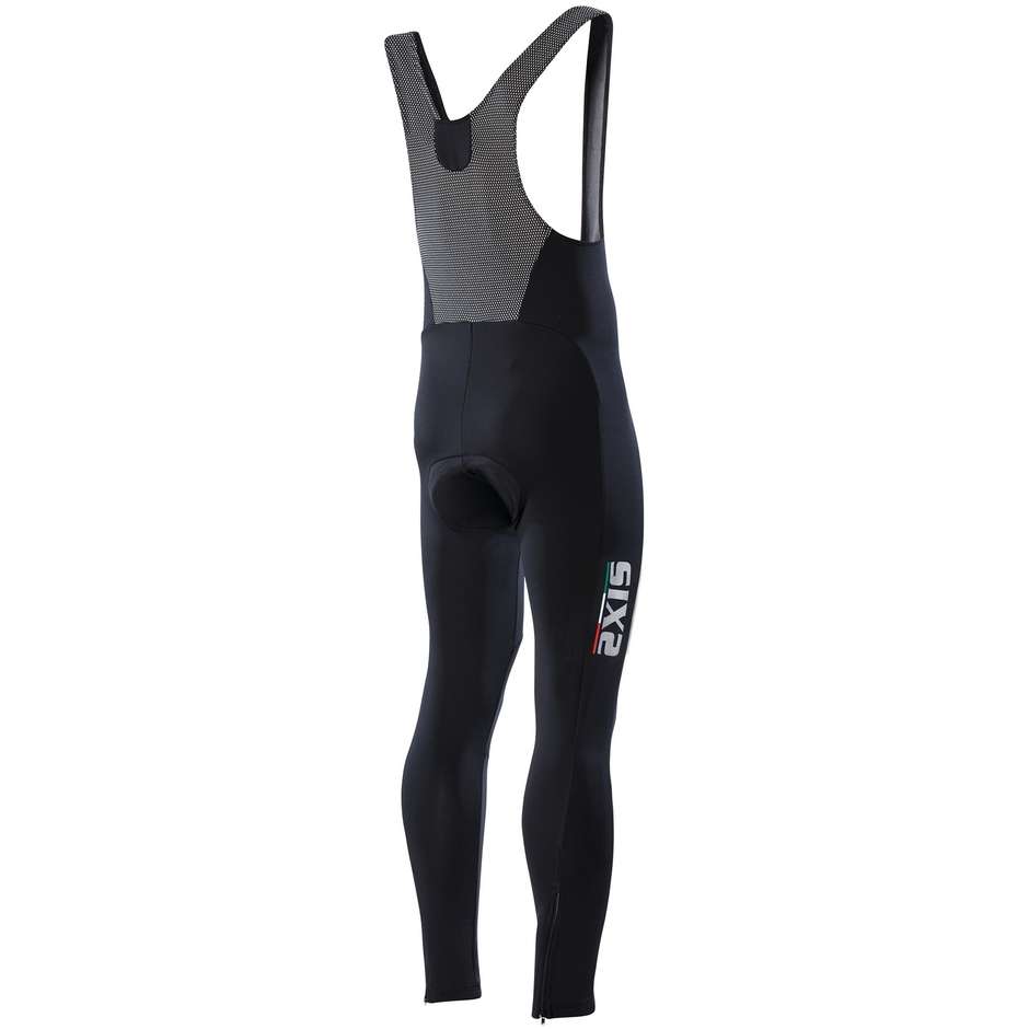 Sixs Twister Long Leg Waterproof Cycling Bib Shorts Black