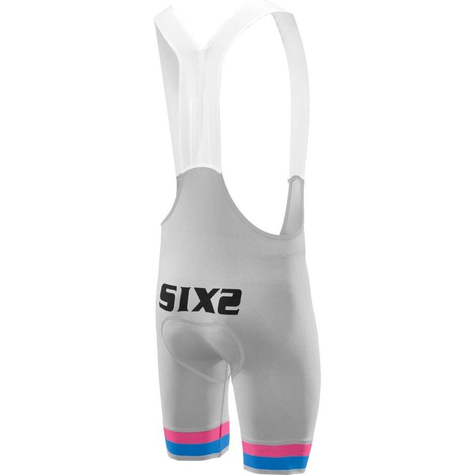 Sixs Ultaligth Summer Blue Pink Short Leg Cycling Bib Shorts