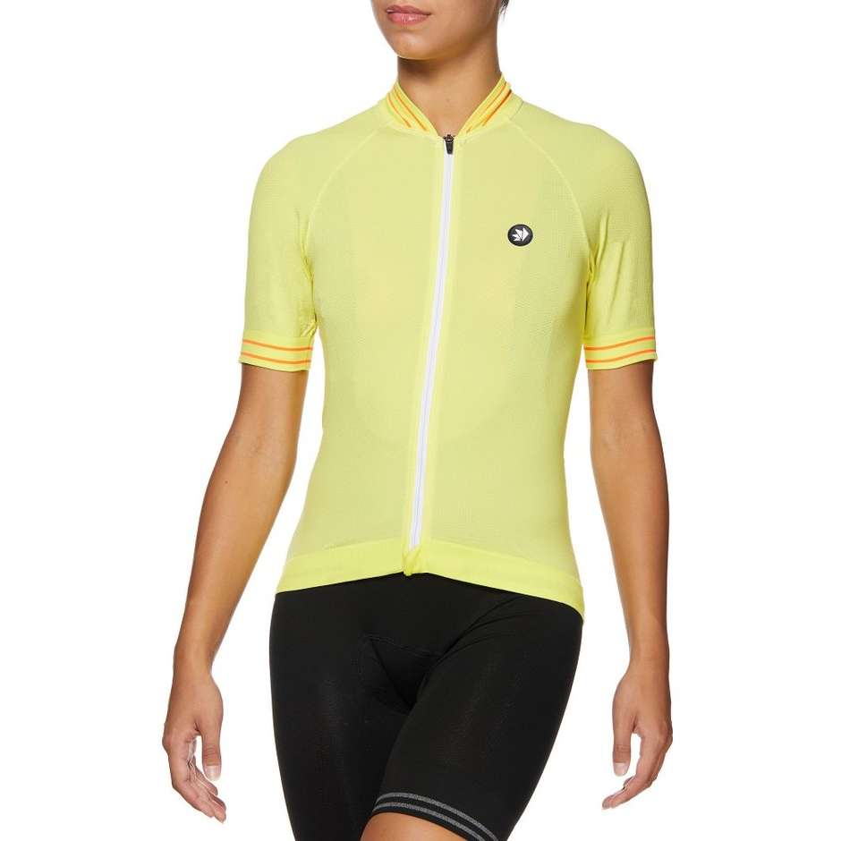 Sixs Ultralight Short-Sleeved Technical Bike Jersey Yellow White