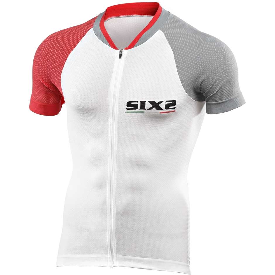Sixs Ultraligth Summer Cycling Jersey Gray Red White
