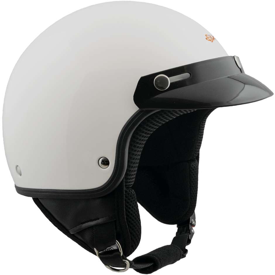 SKA-P 1FH Smarty Motorradhelm Weißmetall