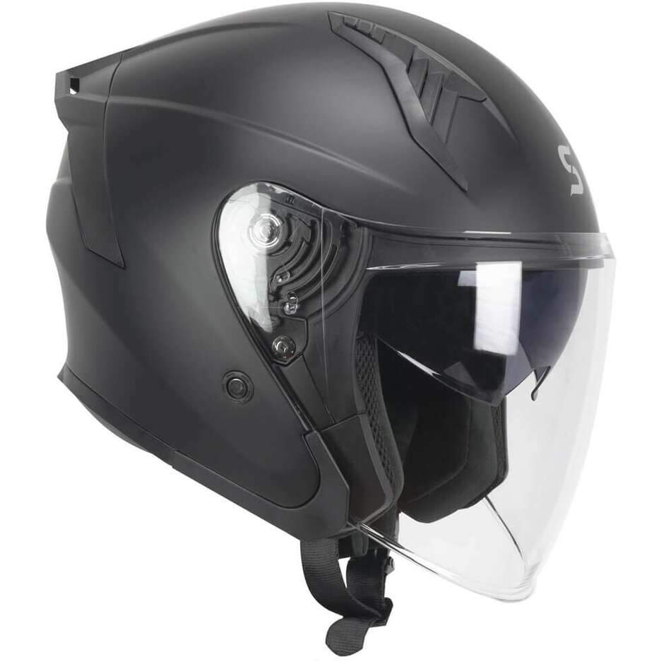 Ska-P 1MHA JEDI MONO Jet Motorcycle Helmet Matt Black