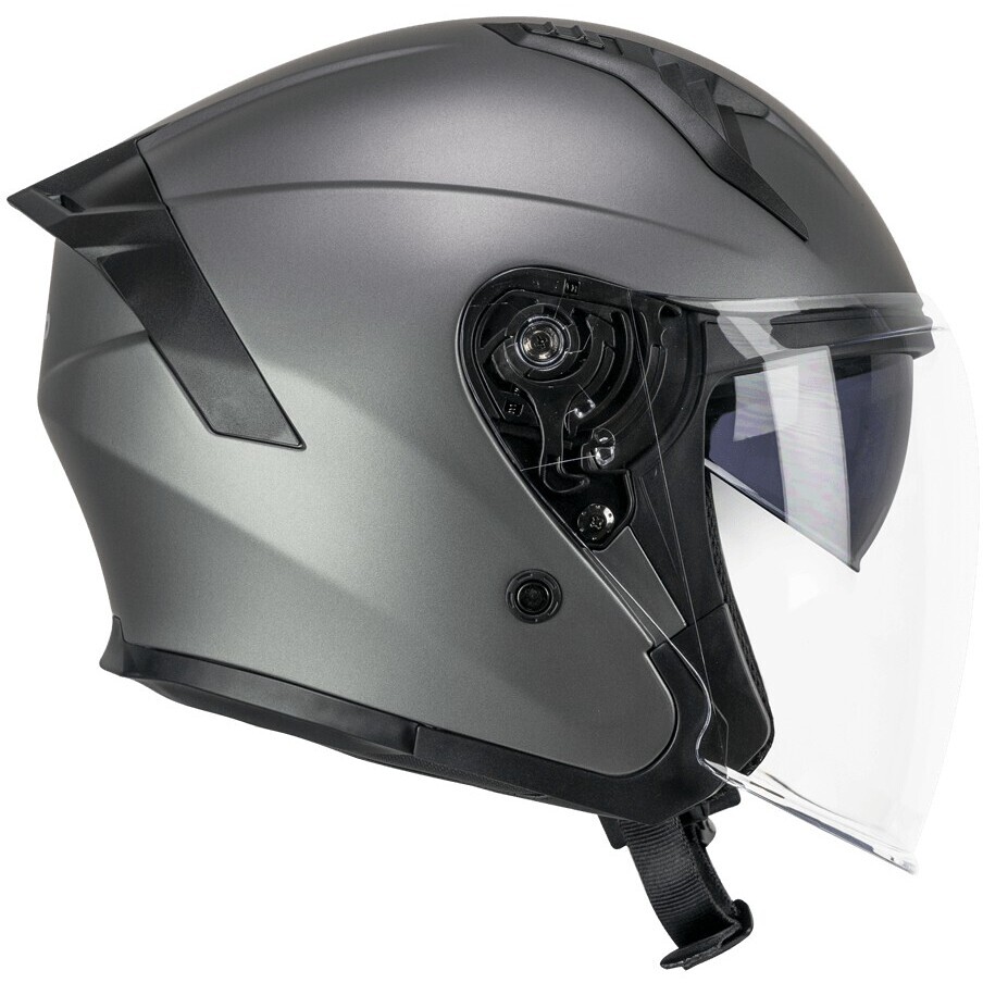 Ska-P 1MHA JEDI MONO Jet Motorcycle Helmet Satin Anthracite