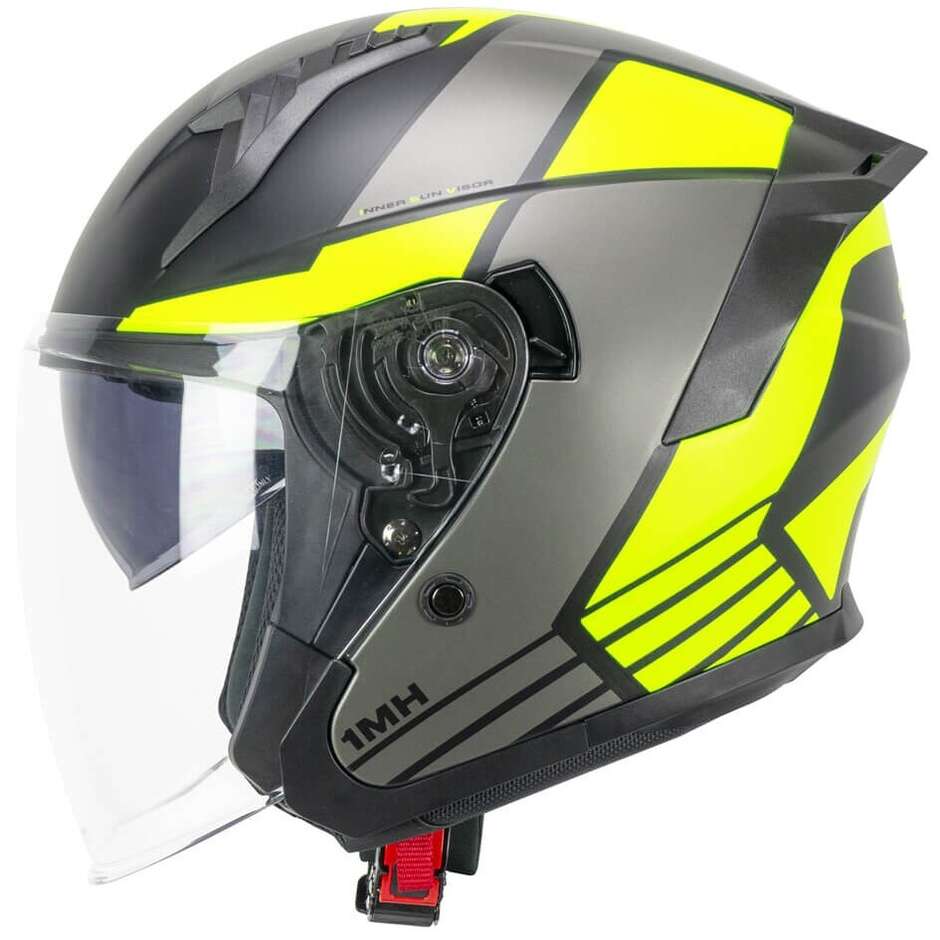 Ska-P 1MHG JEDI SPORT Jet Motorcycle Helmet Matte Fluo Black