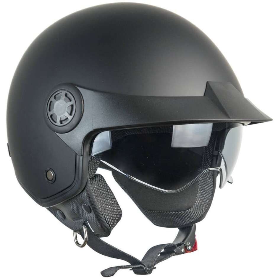 Ska-P 1SHA ZEN MONO Jet Motorcycle Helmet Matt Black