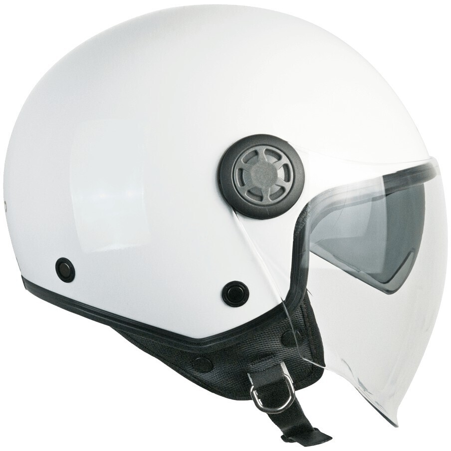 Ska-P 1SHA ZEN MONO Jet Motorcycle Helmet White