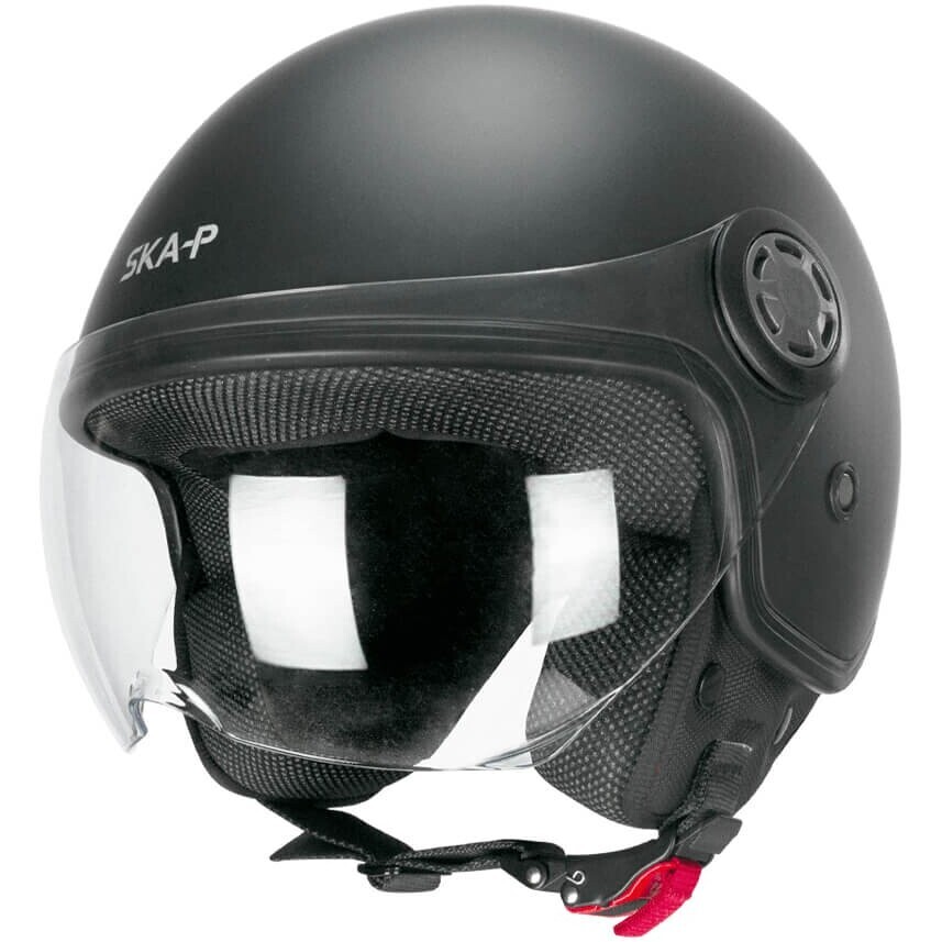 Ska-P 1SHE ZEN BASIC Jet Motorcycle Helmet Matt Black