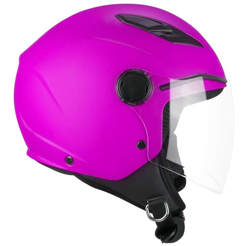 Ska-P 2MHA POD MONO Jet Motorcycle Helmet Matt Fuchsia