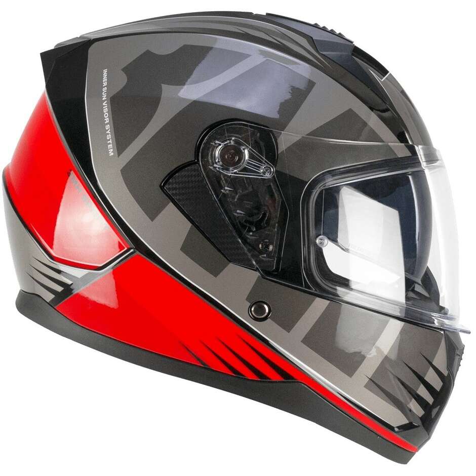 Ska-P 3MHG SPEEDER SPORT Integral Motorcycle Helmet Gray Red