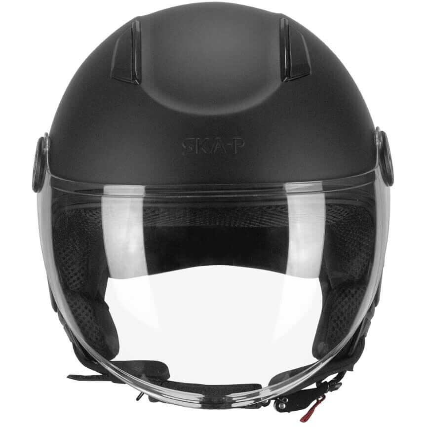 Ska-P LUKE MONO Jet Motorradhelm Mattschwarz