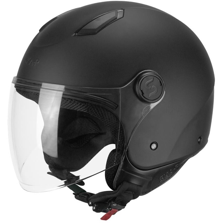 Ska-P LUKE MONO Jet Motorradhelm Mattschwarz