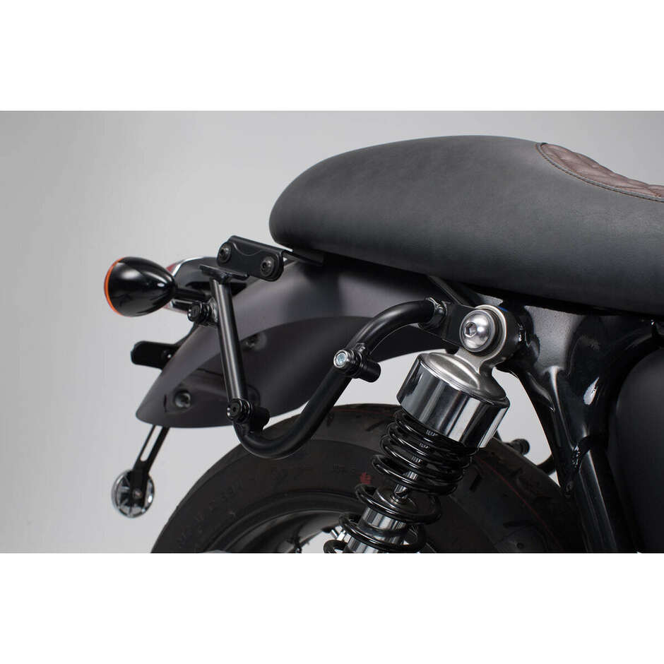 Slc/V-Loc Side Frame Adapter Left Black Sw-Motech HTA.11.743.12001 For Bonneville T100/T120 (15-)