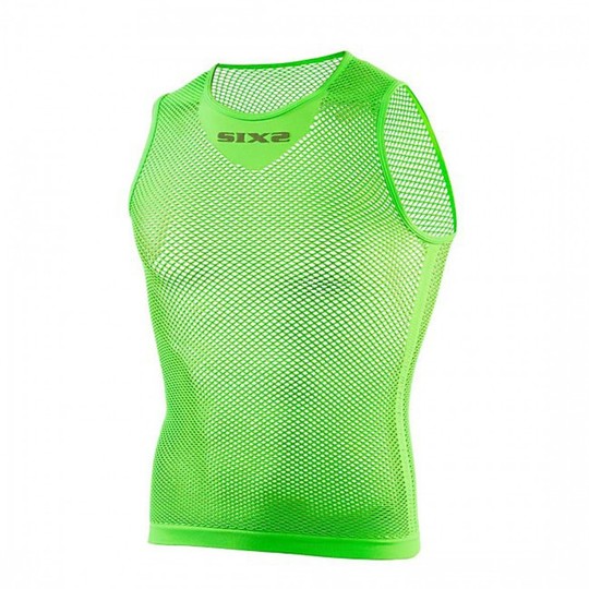 Sleeveless Technical Underwear in Network Sixs Color Green