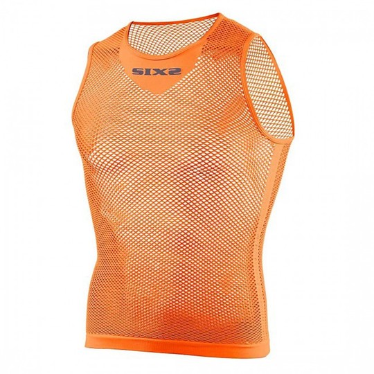 Sleeveless Technical Underwear in Network Sixs Color Orange