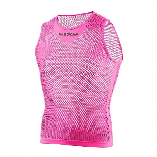 Sleeveless Technical Underwear in Network Sixs Color Pink