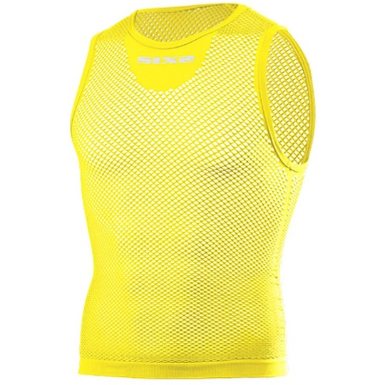 Sleeveless Technical Underwear in Network Sixs Color Yellow