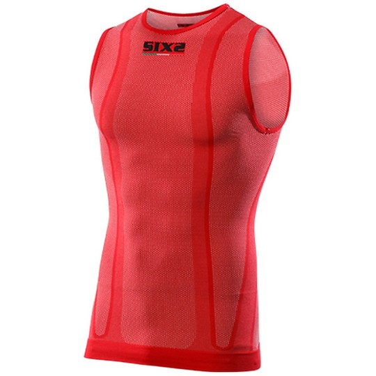 Sleeveless Technical Underwear Sixs Color Red
